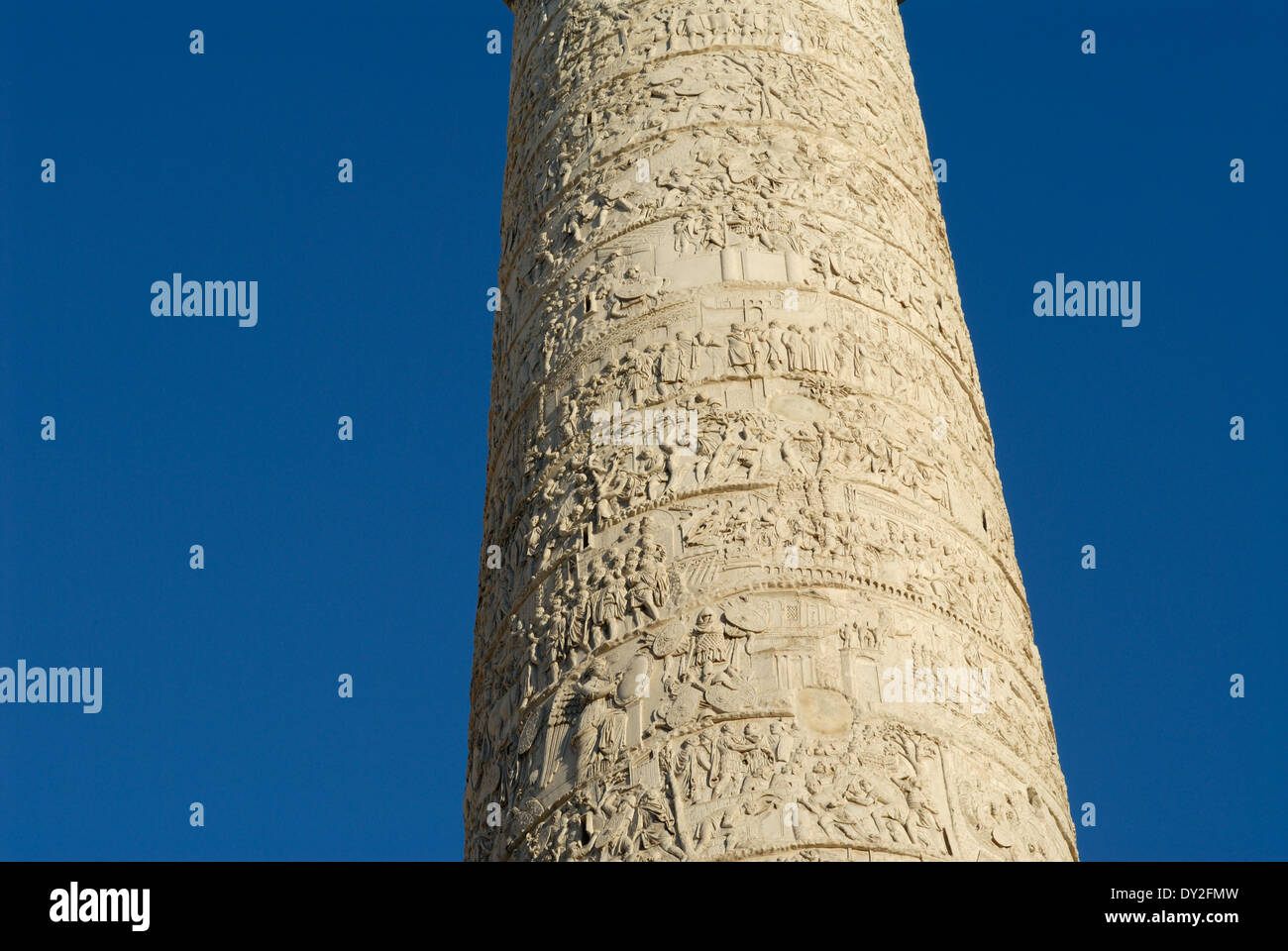 Detail der Trajans Säule Rom Italien hautnah Stockfoto