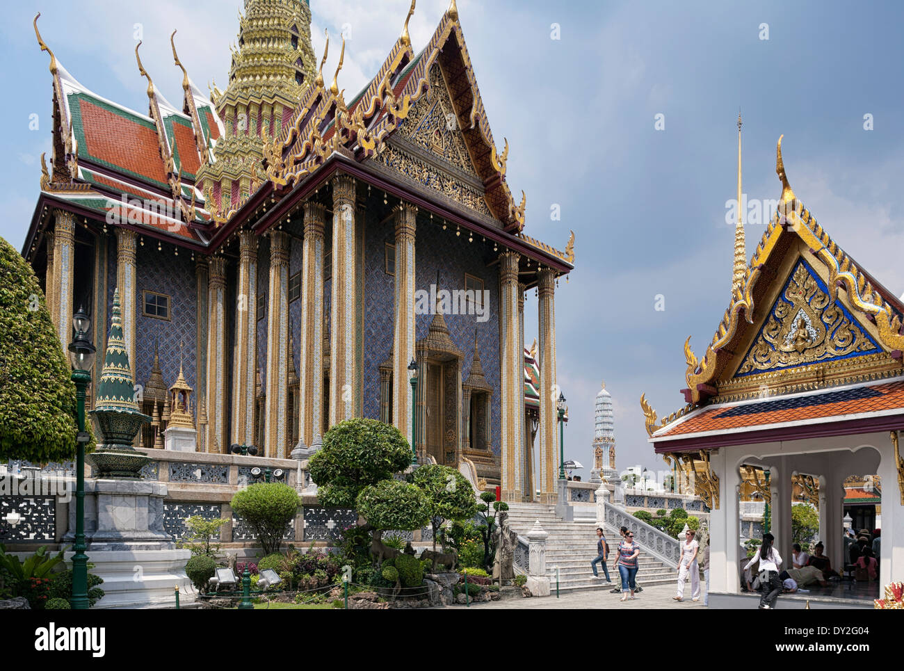 Bangkok, Thailand, Wat Phra Kaeo im Grand Palace Stockfoto