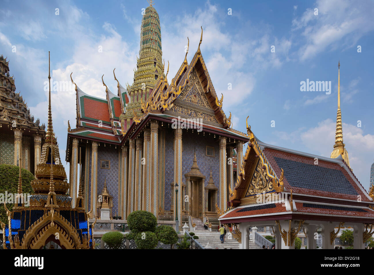 Bangkok, Thailand, Wat Phra Kaeo im Grand Palace Stockfoto