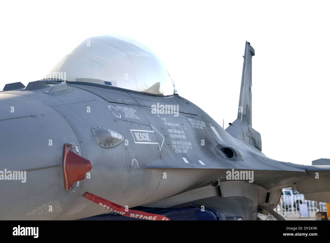 Seitenansicht des f-16 Fighting Falcons, Block 50, chilenische Luftwaffe Stockfoto