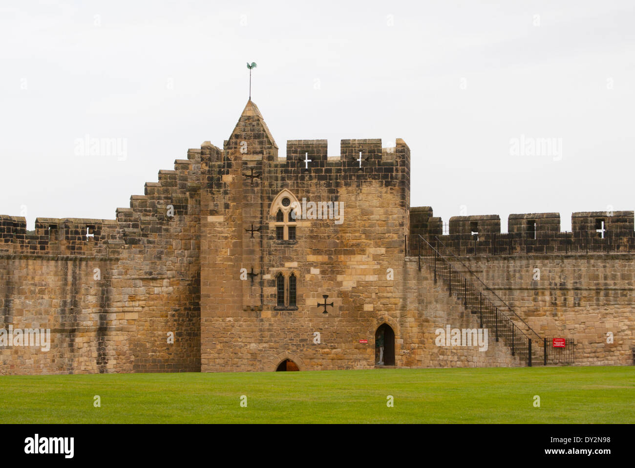 Alnwick Castle, das Haus des Herzogs von Northumberland, England, UK Stockfoto