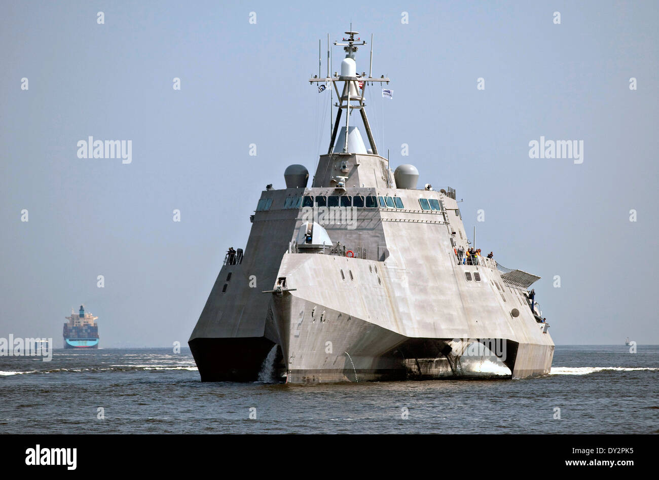 US Navy Littoral combat Ship USS Independence während des Erbauers Wanderwege 2. Juli 2009 im Golf von Mexiko. Stockfoto