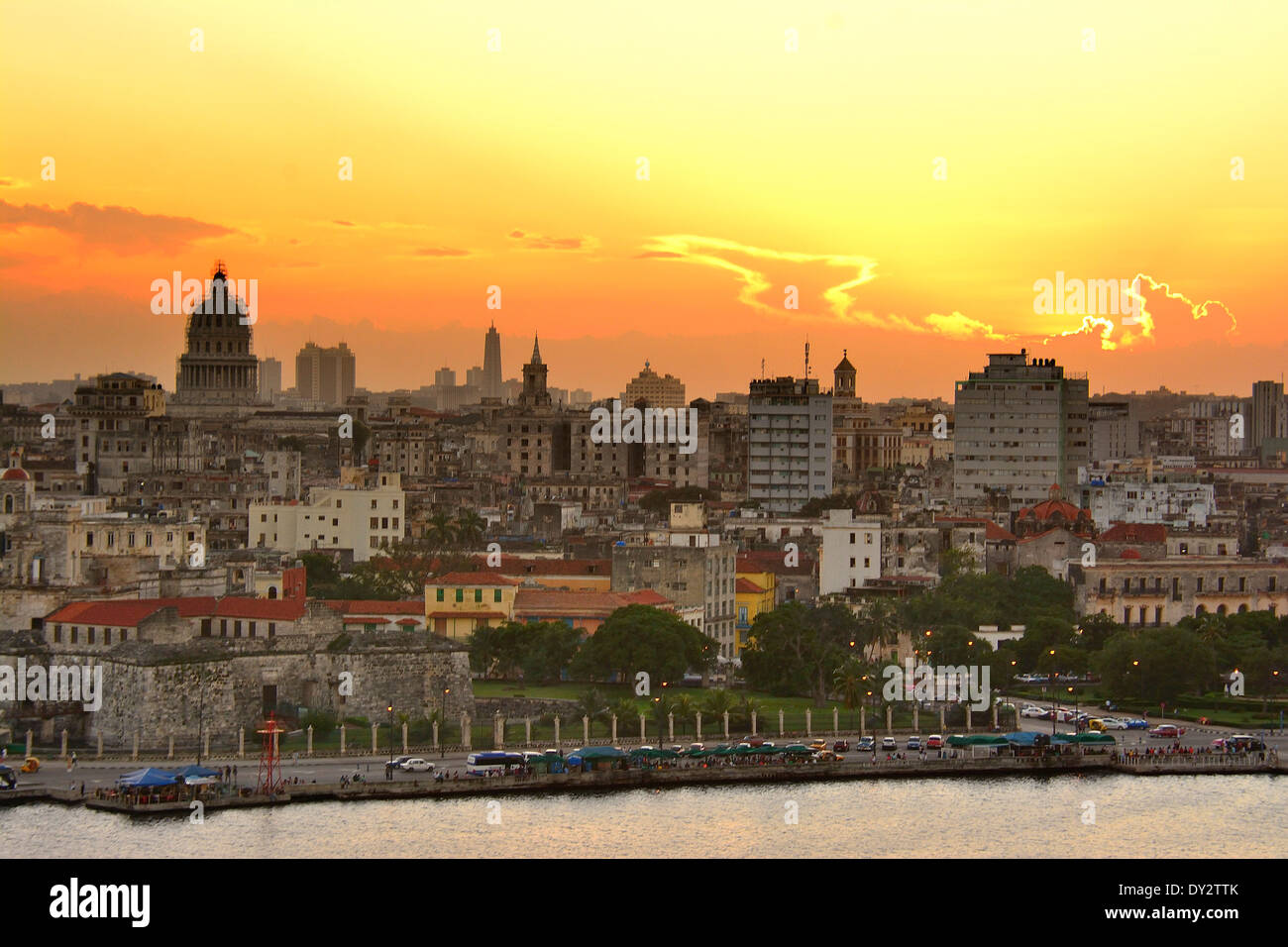 Stadt Havanna Stockfoto