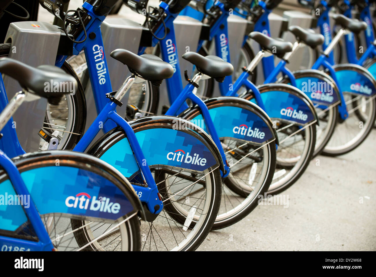 New York City Citibike Bike Programm Stockfoto