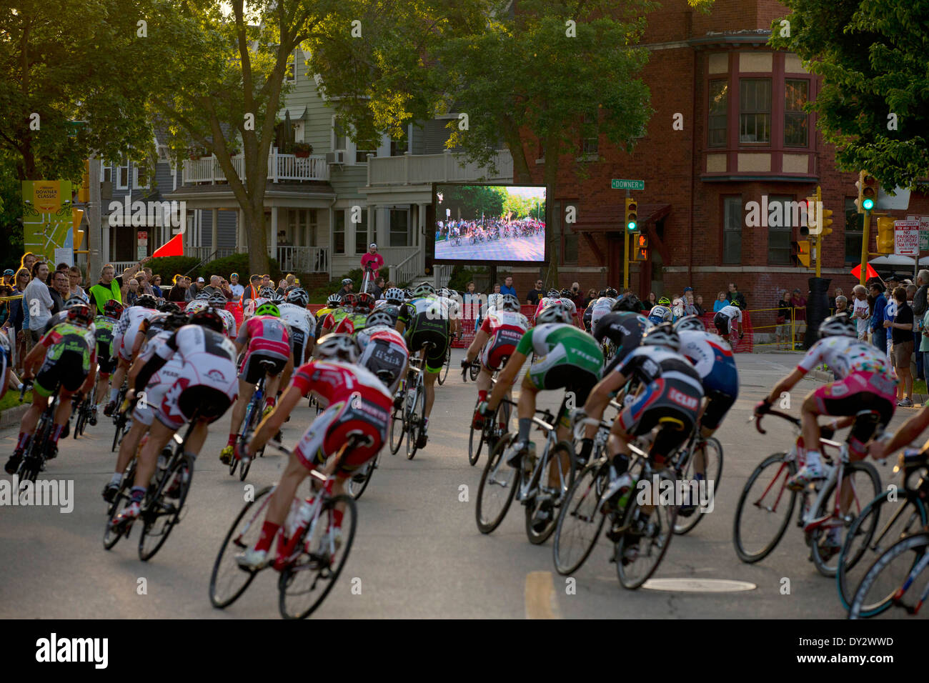 Tour von Amerikas Dairyland Radrennen. Stockfoto