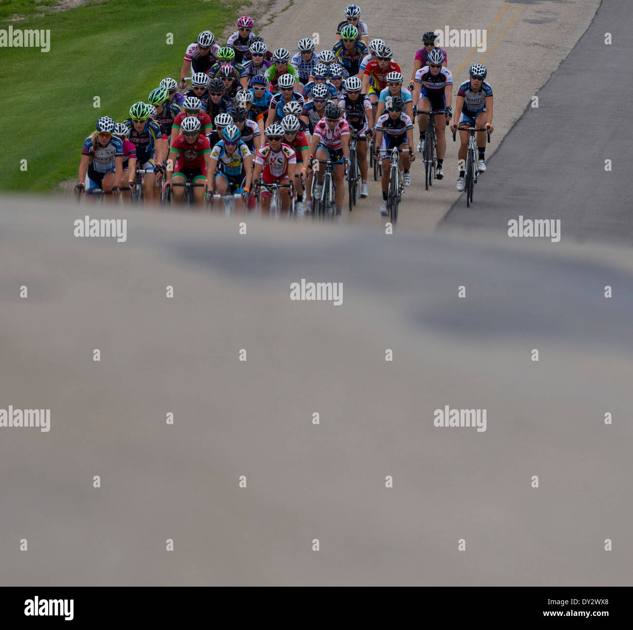 Tour von Amerikas Dairyland Radrennen. Stockfoto