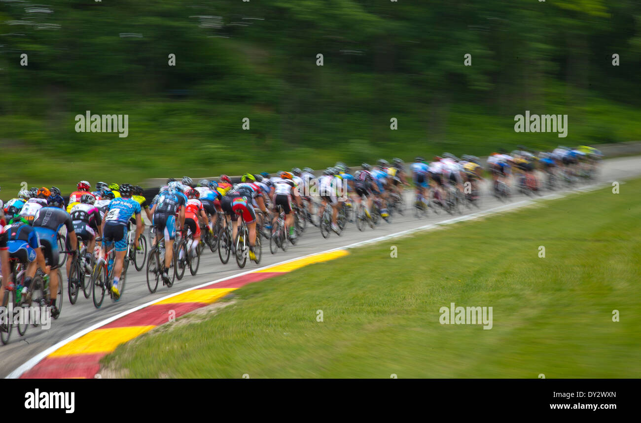 Tour von Amerikas Dairyland Radrennen. Stockfoto