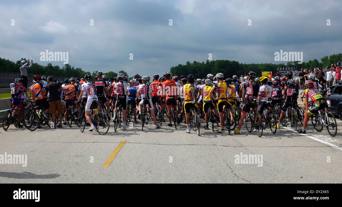 Tour von Amerikas Dairyland Radrennen. Stockfoto