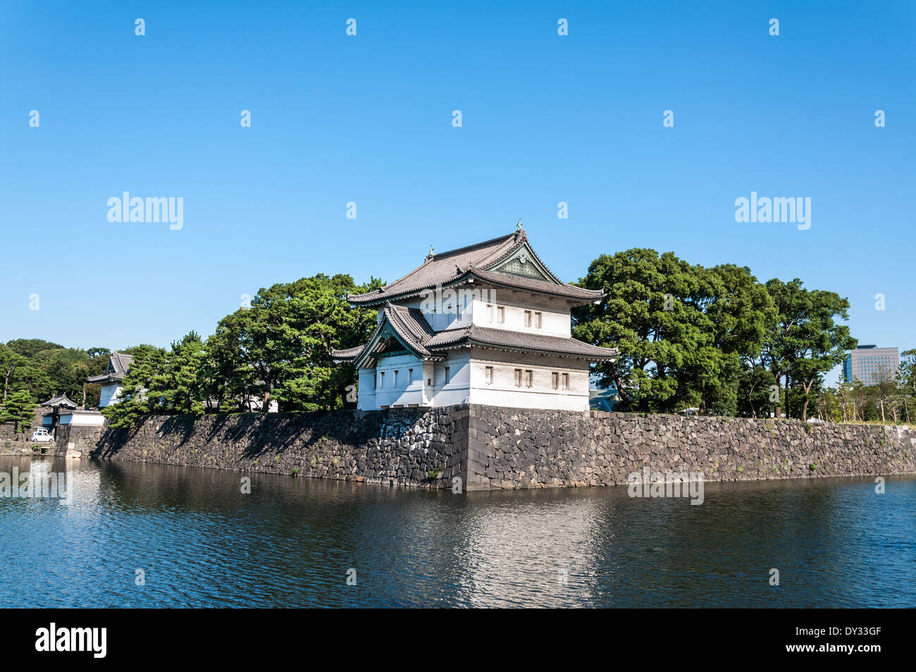 Einer Der Garde Turme Am Kaiserpalast In Tokio Japan Stockfotografie Alamy