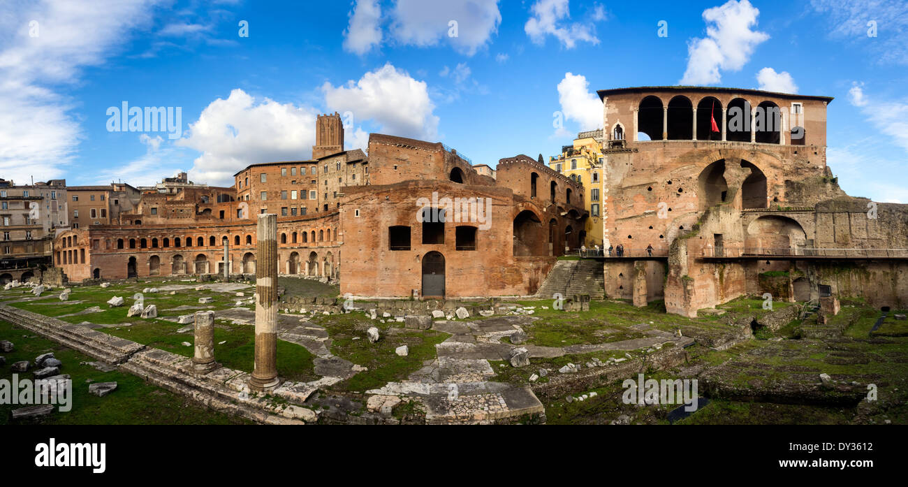 Trajan-Forum-Markt in Rom, Italien Stockfoto