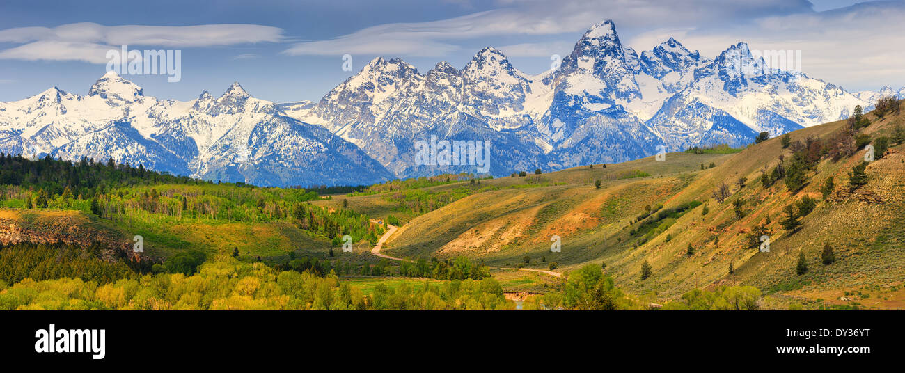 Grand-Teton-Nationalpark im Norden westlichen Wyoming, USA. Stockfoto