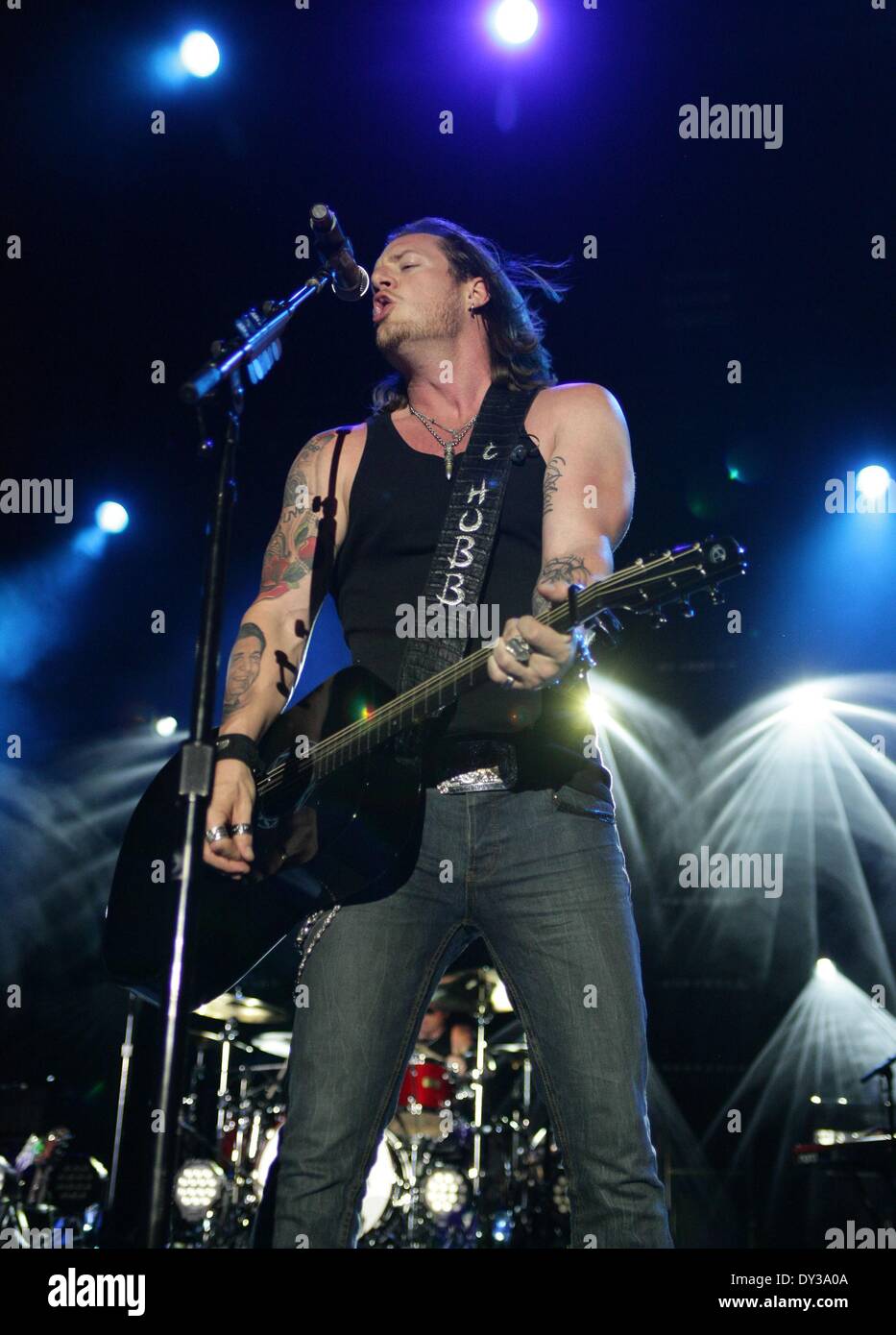 Las Vegas, NV, USA. 4. April 2014. Tyler Hubbard, Florida Georgia Line The LINQ in Anwesenheit für 2nd Annual ACM-Party für ein Ursache-Festival - Fr, Las Vegas, NV 4. April 2014. Bildnachweis: James Atoa/Everett Collection/Alamy Live-Nachrichten Stockfoto