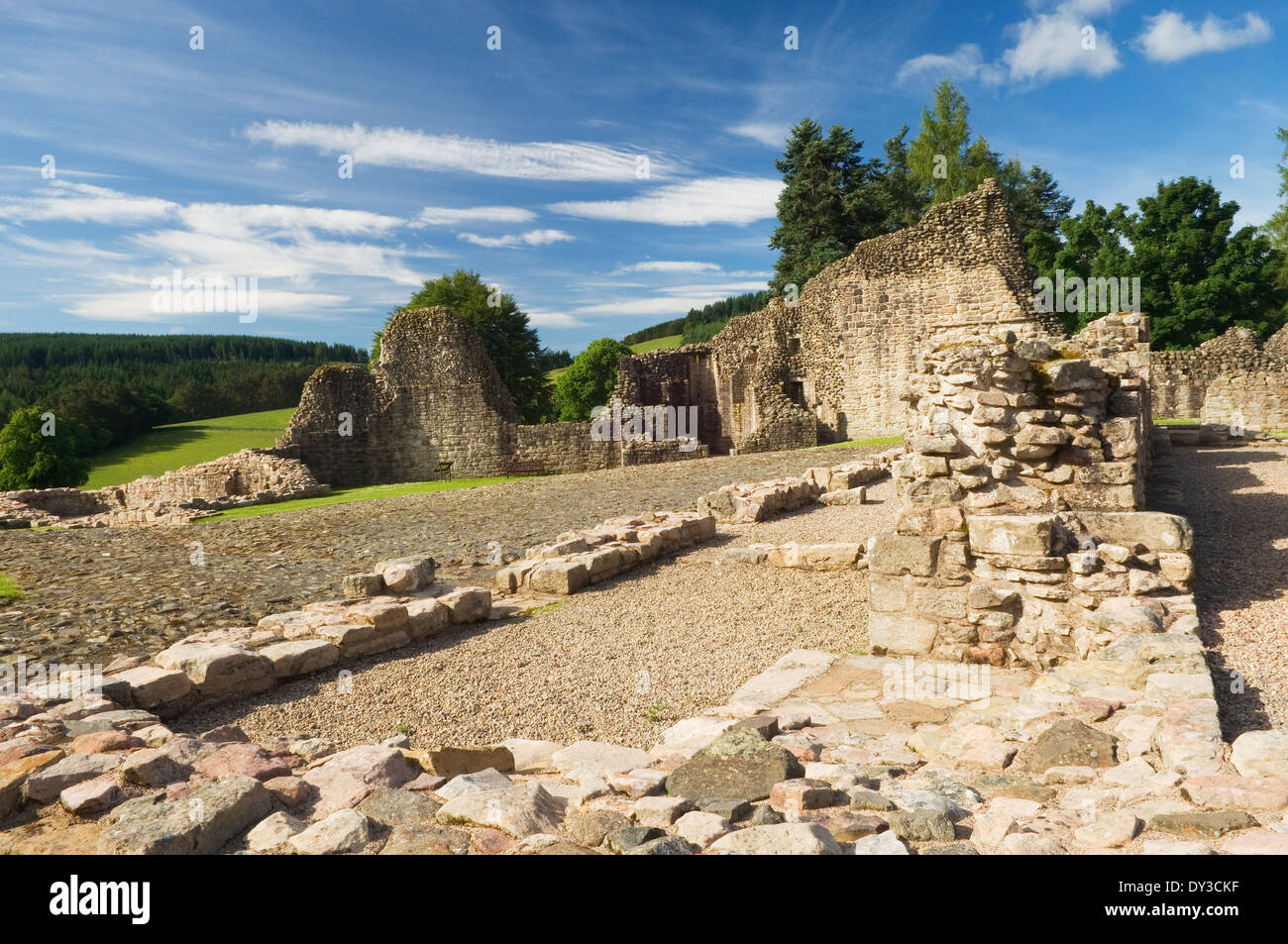 Kildrummy Castle, Aberdeenshire, Schottland. Stockfoto
