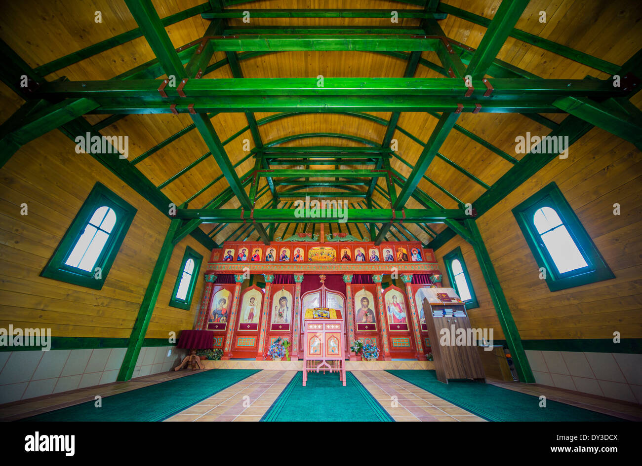 Innenministerium die orthodoxe Holzkirche Stockfoto