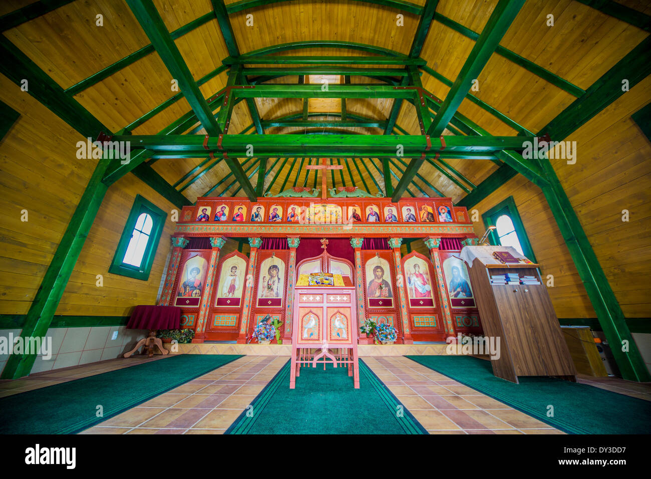 Innenministerium die orthodoxe Holzkirche Stockfoto