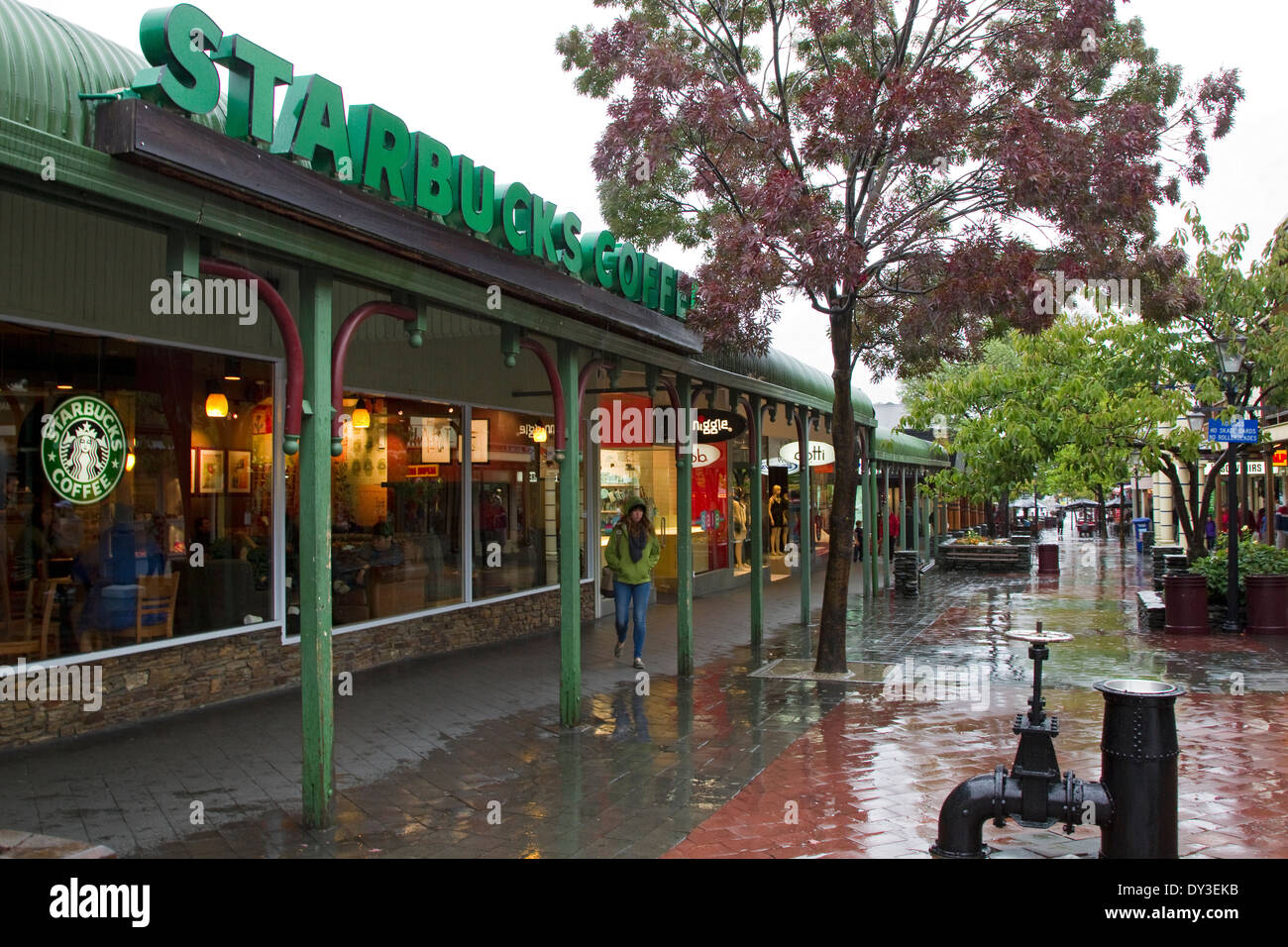Starbucks Coffee Shop und Café, Queenstown, Neuseeland Stockfoto