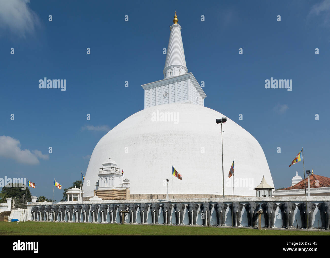 Anuradhapura, Sri Lanka. Ruvanvelisaya Dagoba Stockfoto