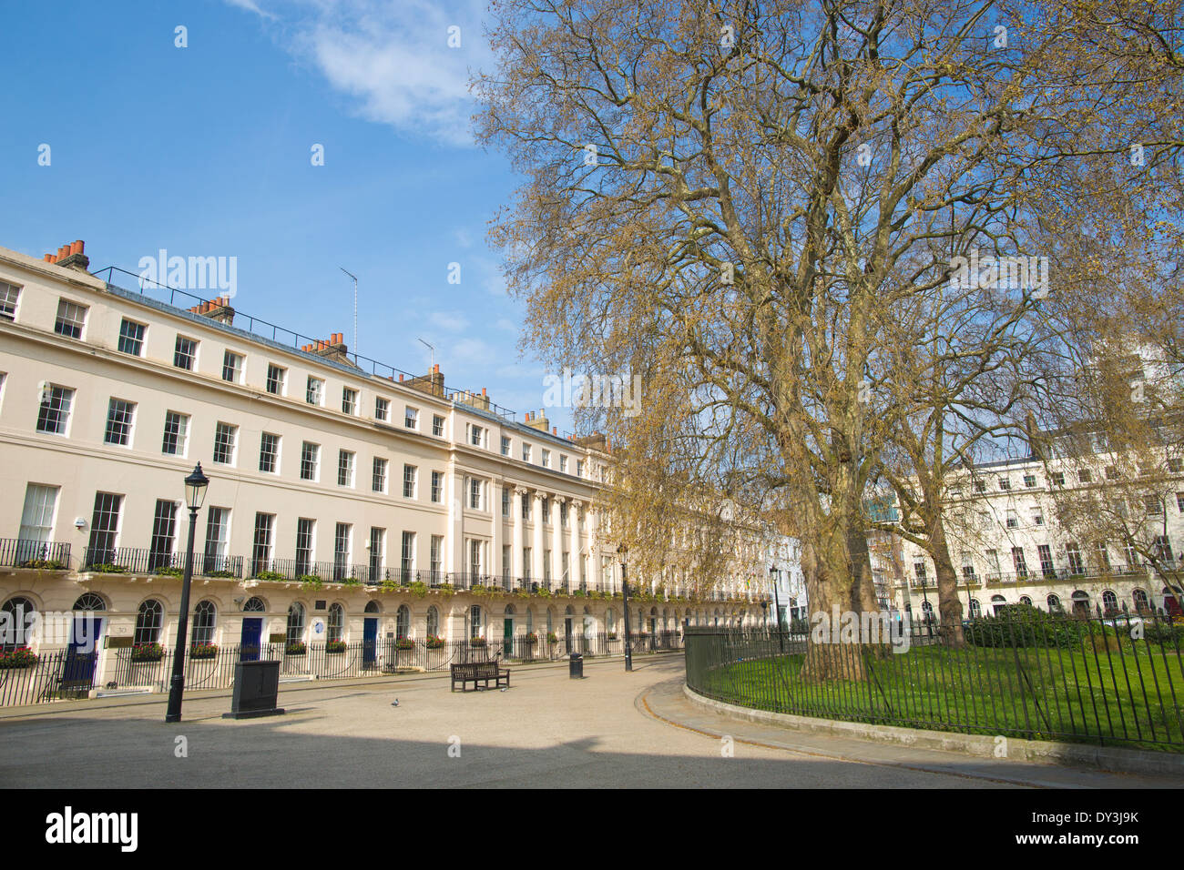 Fitzroy Square, Fitzrovia, Georgian Square, Central London, England, Vereinigtes Königreich Stockfoto