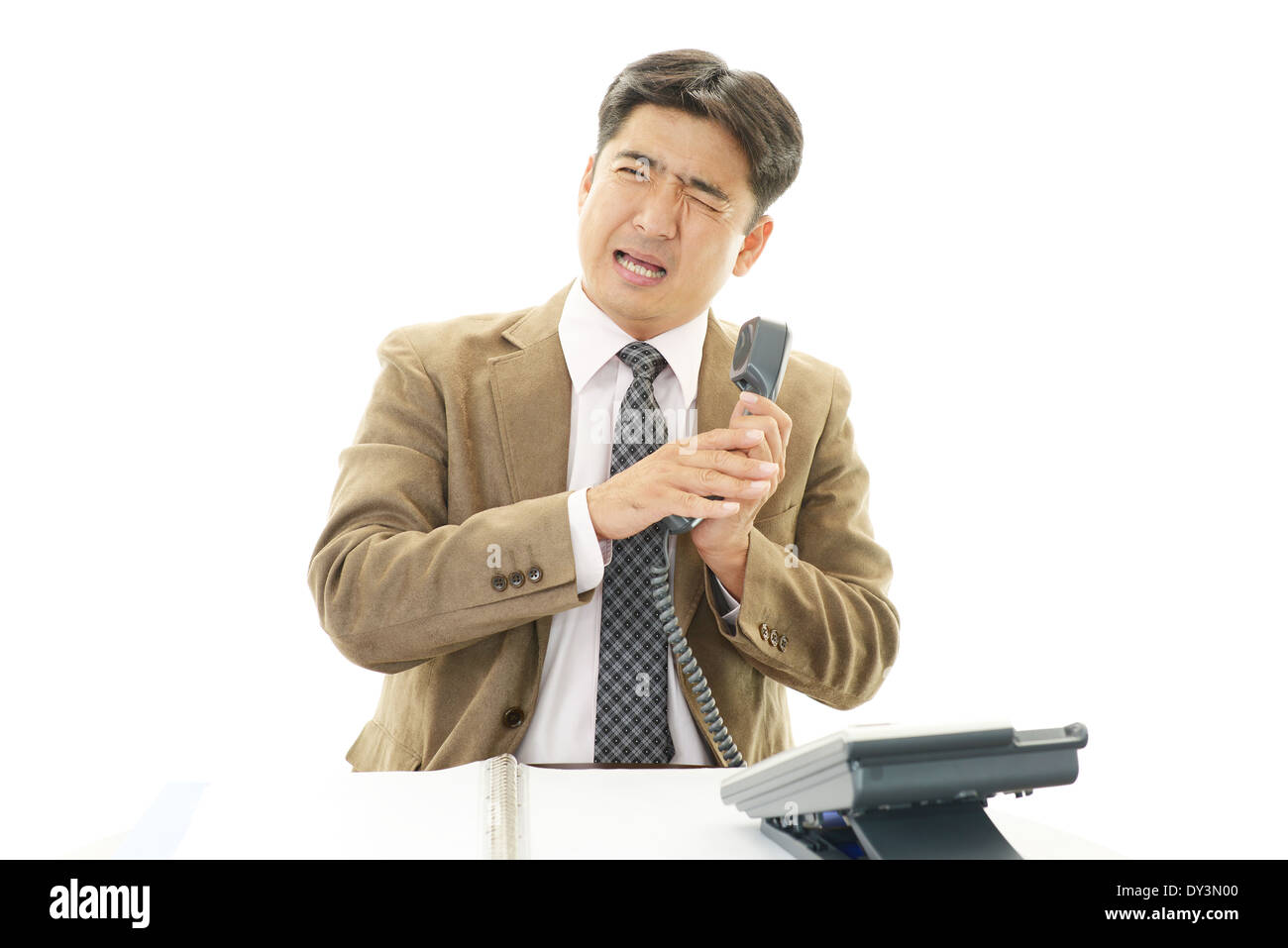 Frustriert Geschäftsmann Stockfoto