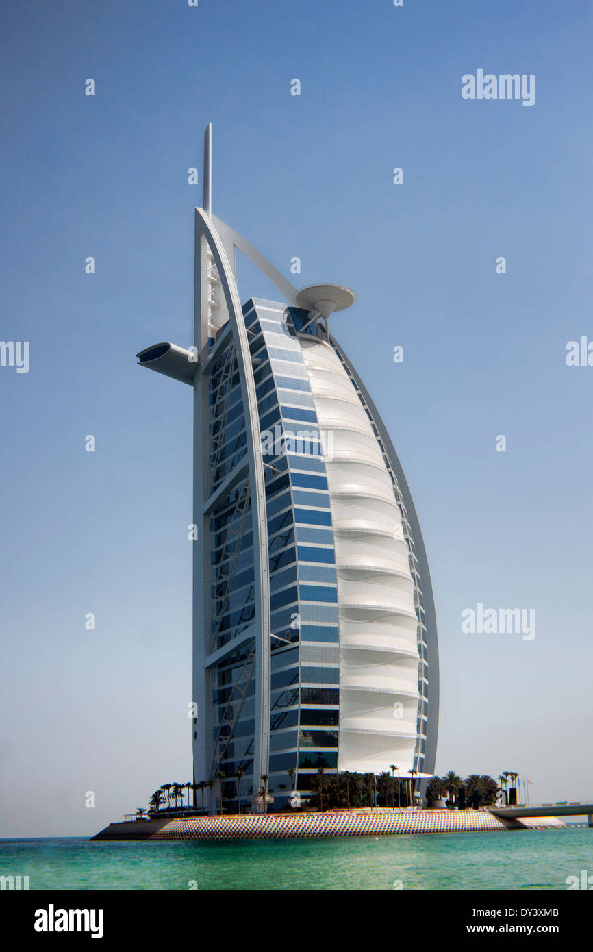 Burj Al Arab Hotel, Dubai, Vereinigte Arabische Emirate Stockfoto
