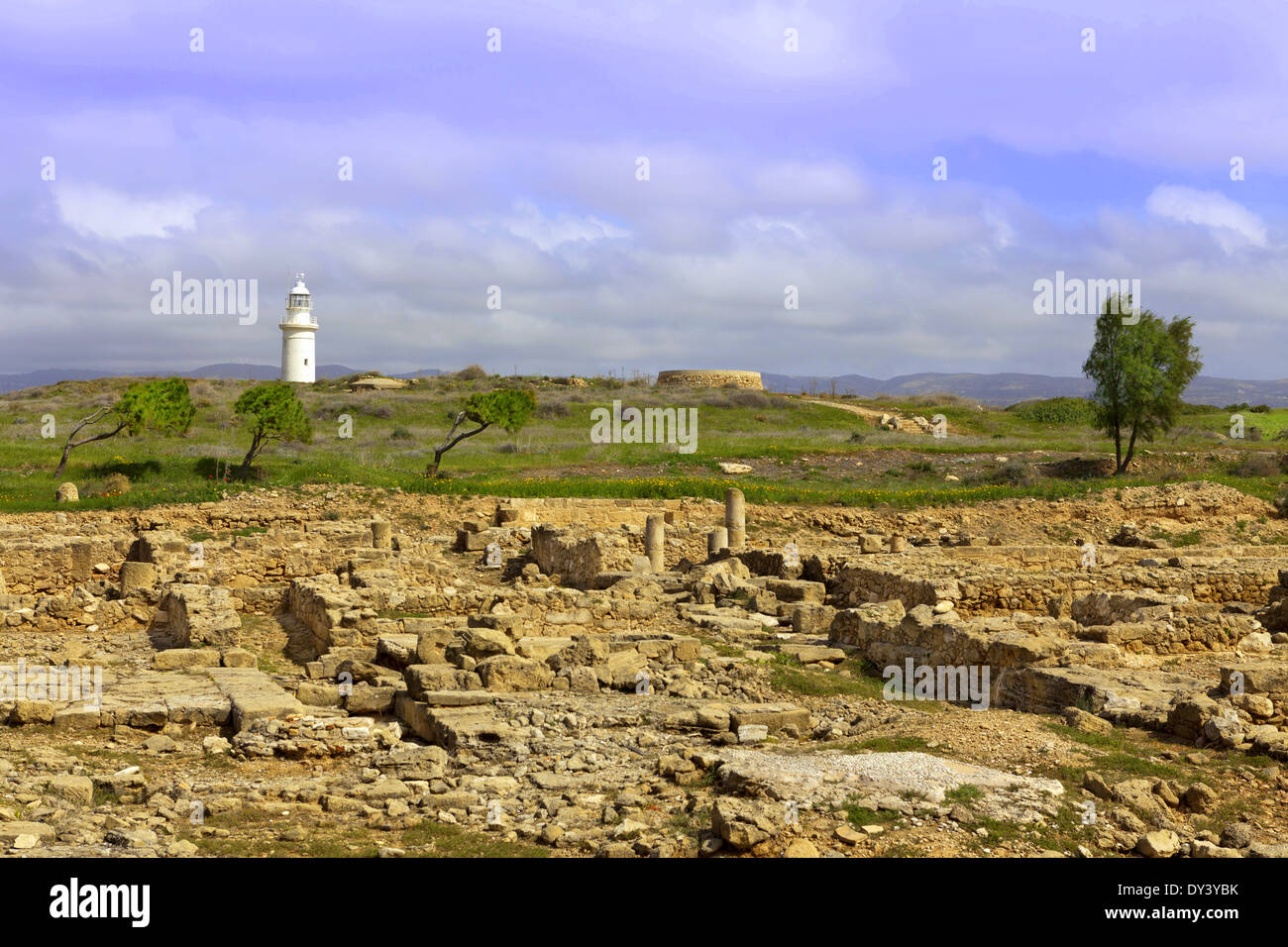 Der archäologische hellenistischen und römischen Standort in Kato Paphos in Zypern. Stockfoto