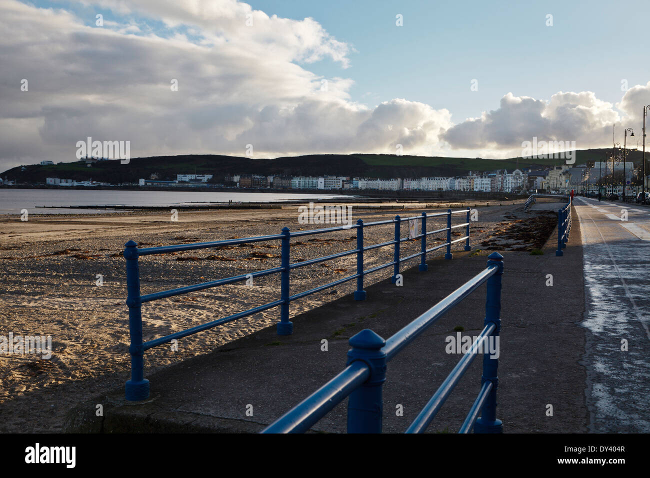 Abendlicht auf der Promenade, Douglas, Isle Of Man Stockfoto
