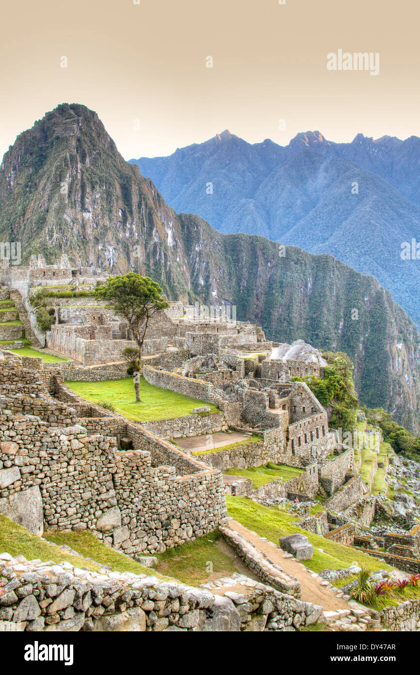 Machu Picchu im Heiligen Tal von Peru Stockfoto