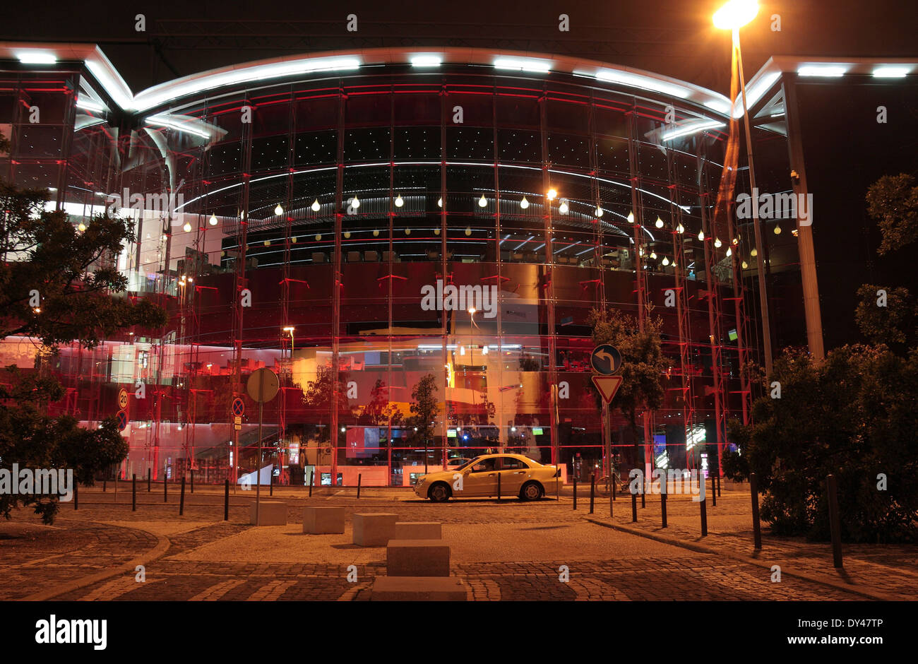 Das Casino Lisboa in der Nacht, Lissabon (Lisboa), Portugal. Stockfoto