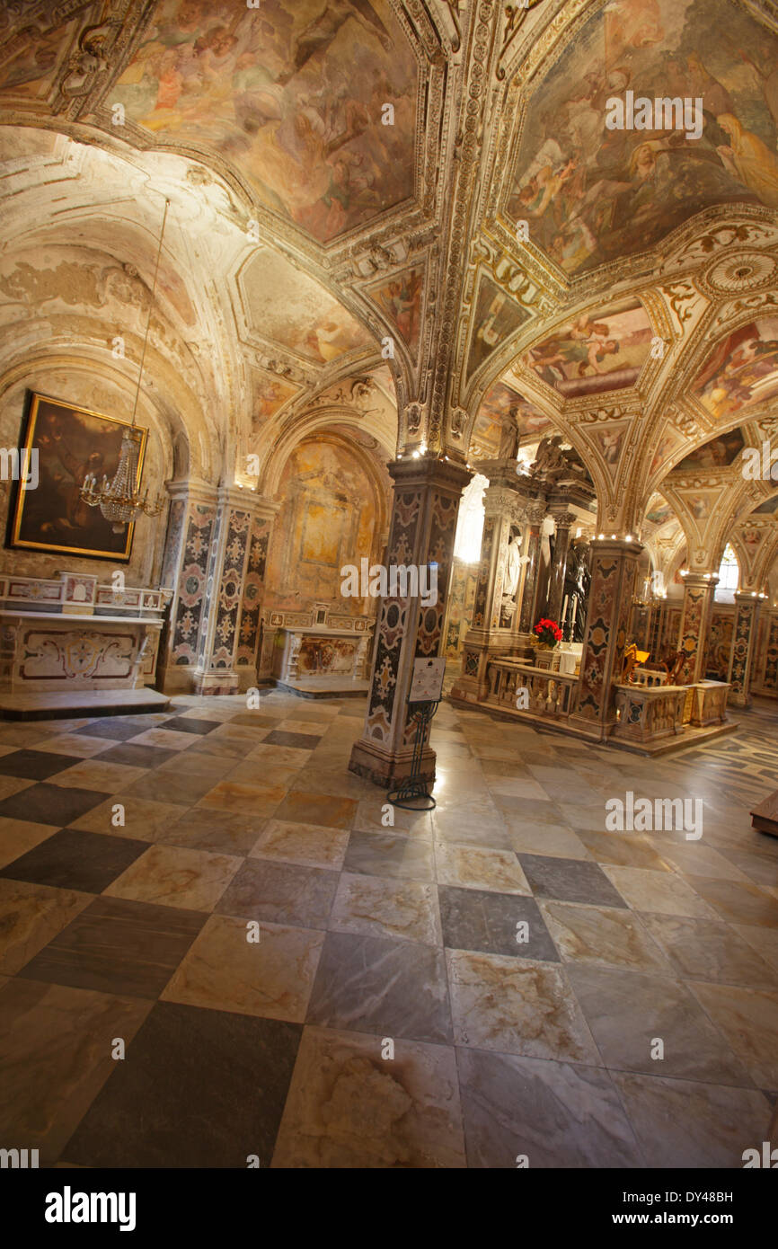 Die Krypta von St. Andreas in Amalfi Kathedrale von Amalfi, Italien Stockfoto