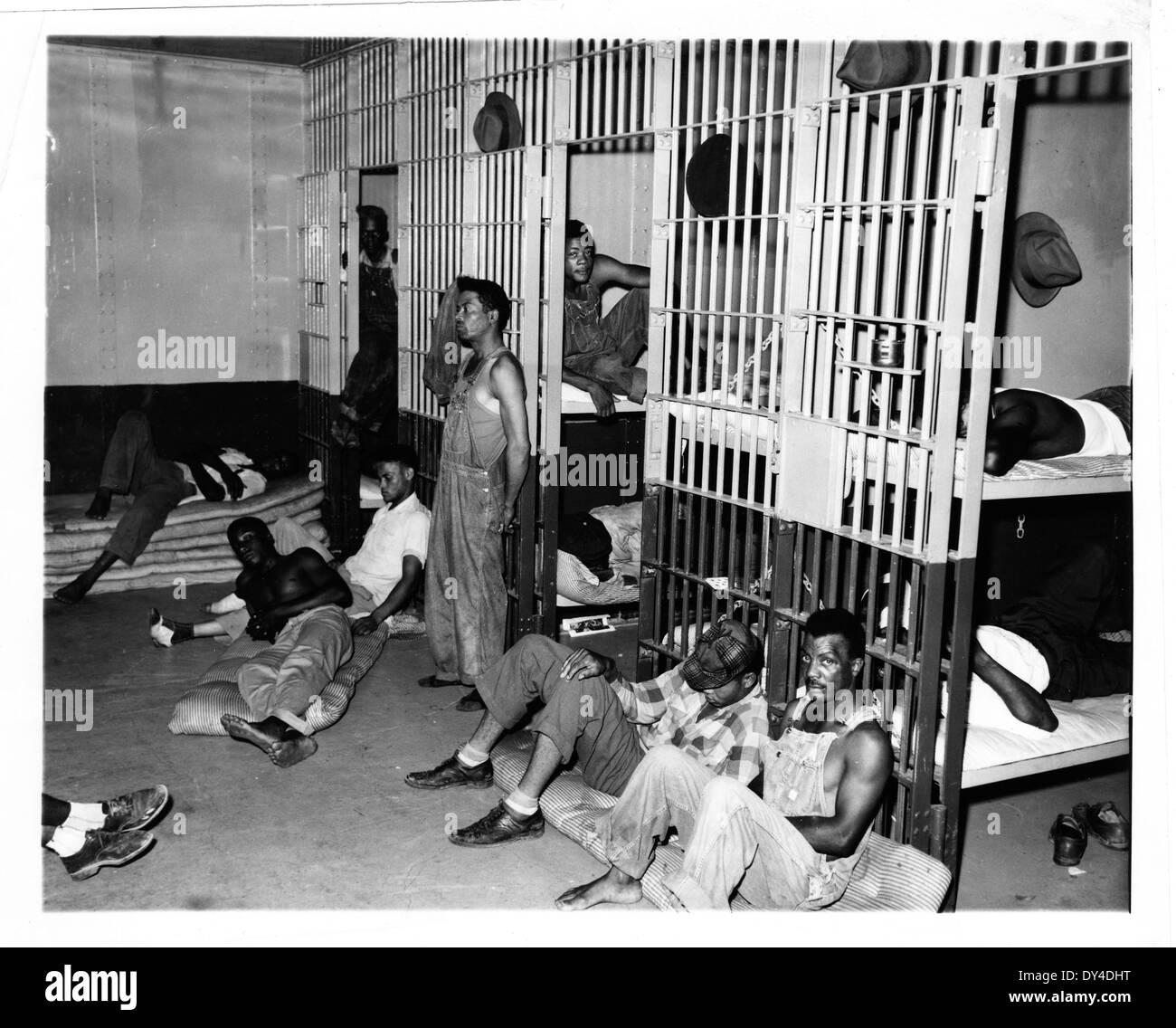 Das alte Kapitol in Jackson, Mississippi, wird hier um 1915 repariert. Dieses historische Gebäude diente als Schlüsselsymbol der politischen und legislativen Geschichte von Mississippi. Stockfoto