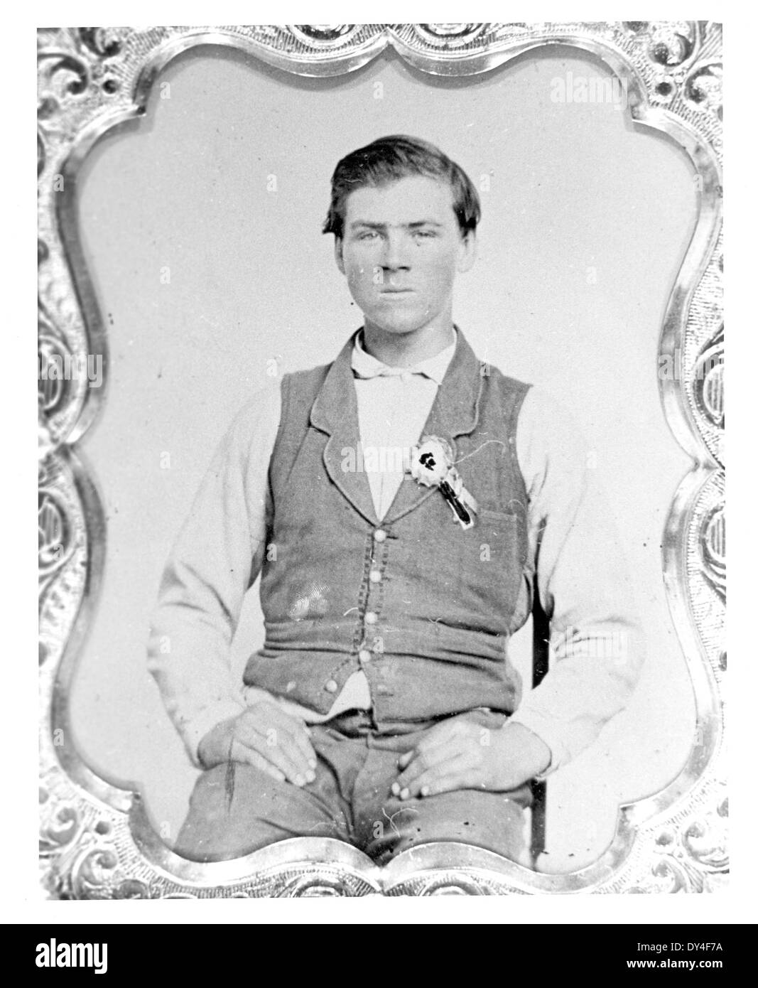 Ein weiterer Blick auf einen geschäftigen Tag in Brookhaven, Mississippi, der die Lebendigkeit und Aktivität im Zentrum der Stadt während des frühen 20. Jahrhunderts unterstreicht. Stockfoto