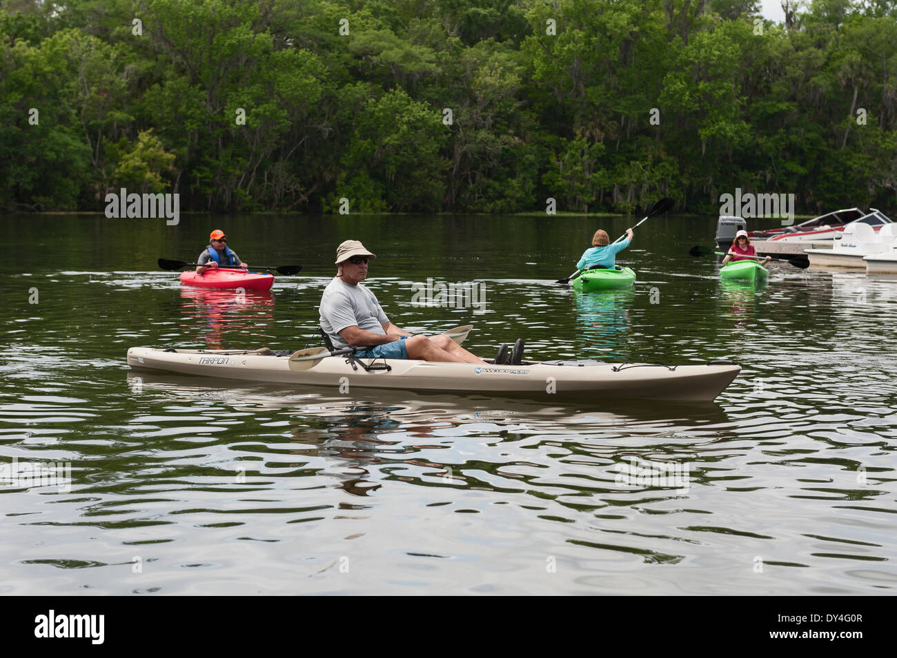 Yachtcharter DeLeon Springs State Park, Florida Stockfoto