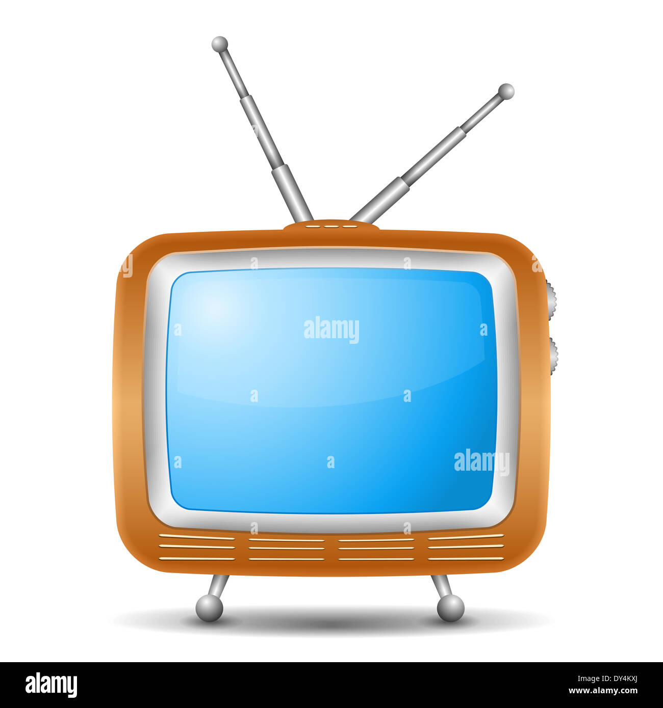 Retro-TV-Symbol Stockfoto