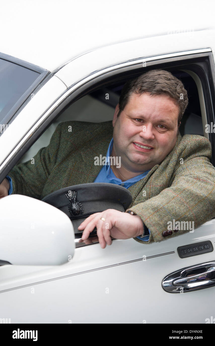 Gewinner des ITV Britain Got Talent britische Tenor Paul Potts. Stockfoto
