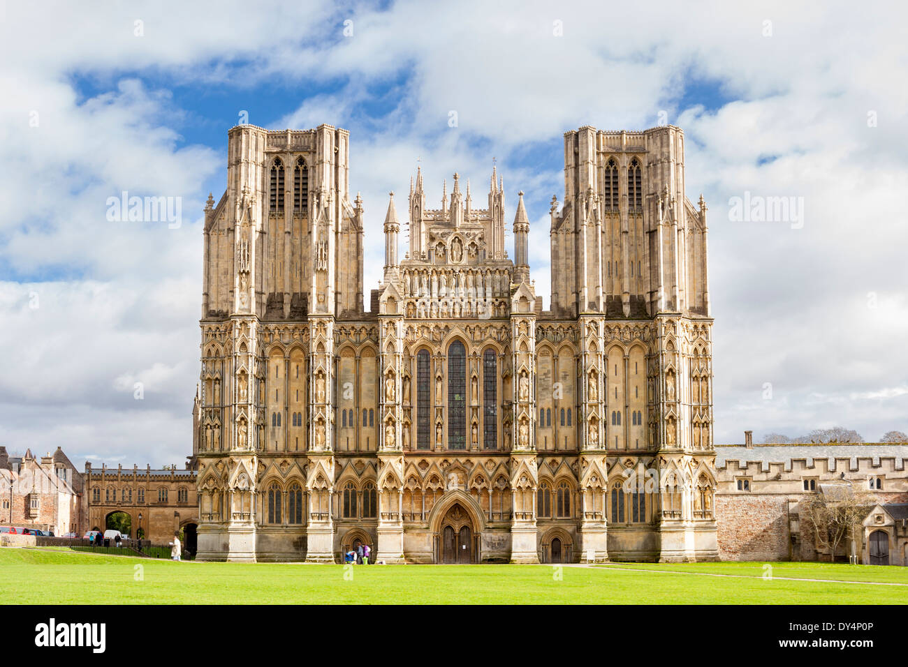 Wells Cathedral Somerset England UK Europa Stockfoto