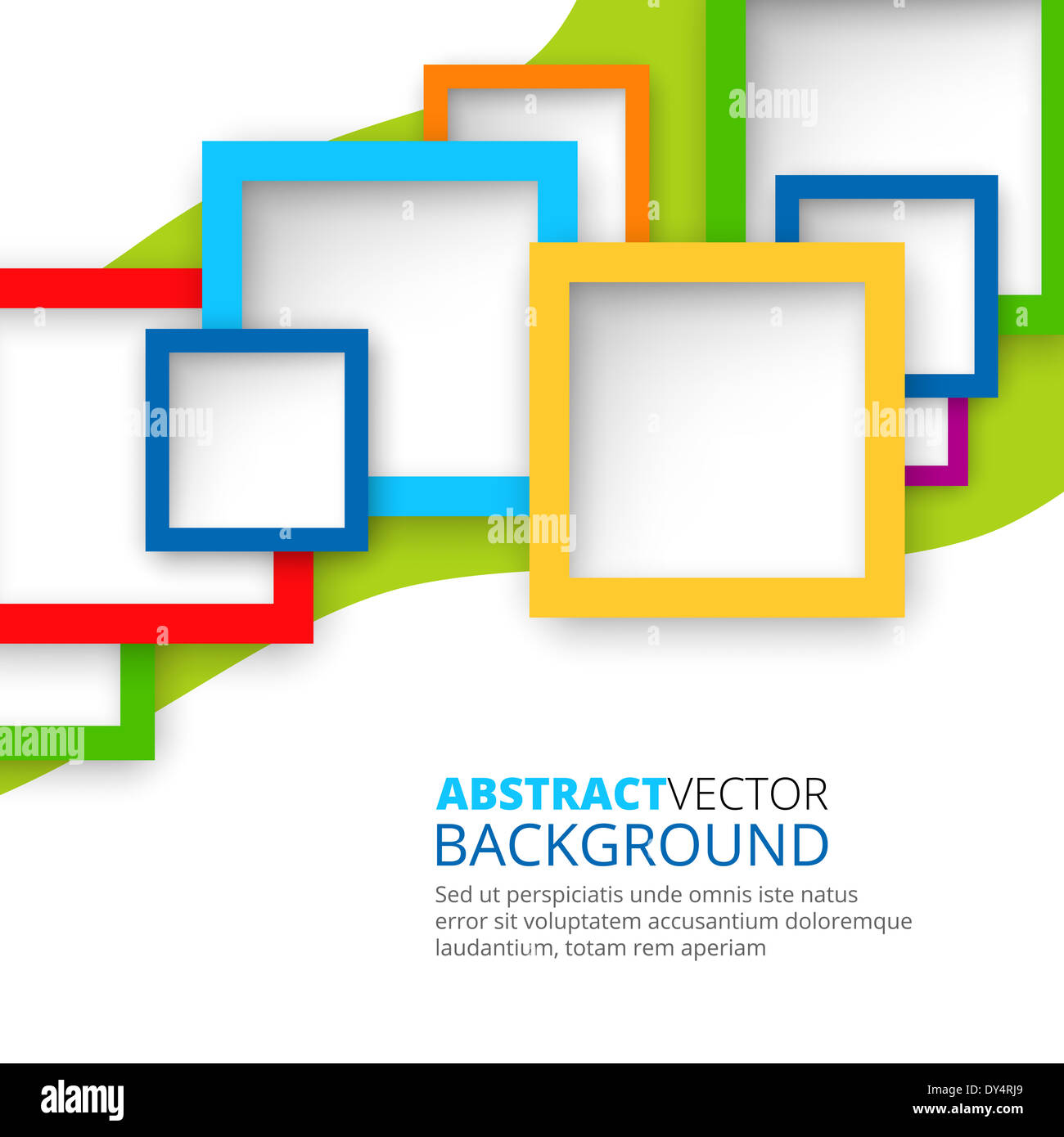 Abstrakt-Quadrate-Hintergrund Stockfoto