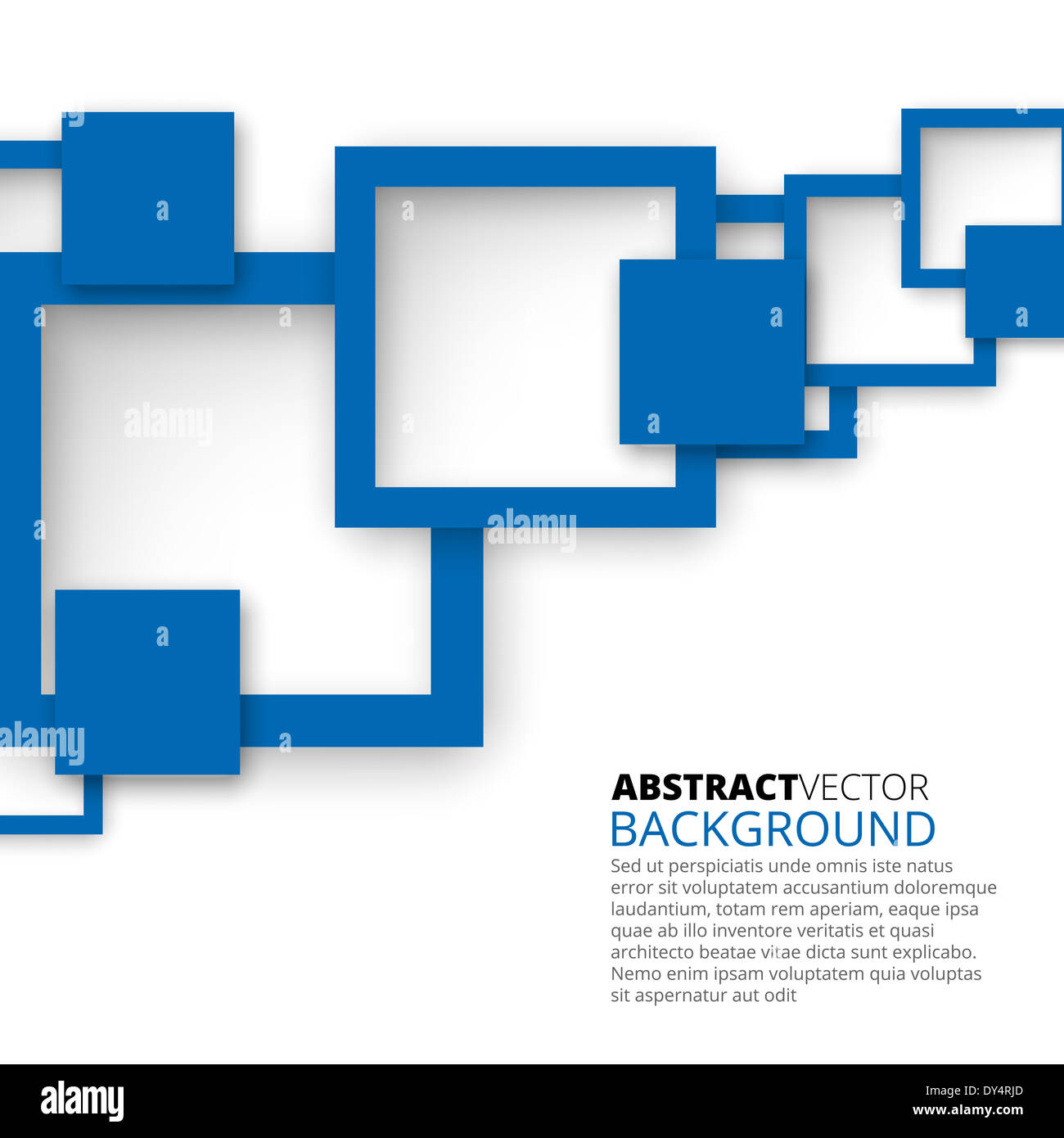 Abstrakt-Quadrate-Hintergrund Stockfoto
