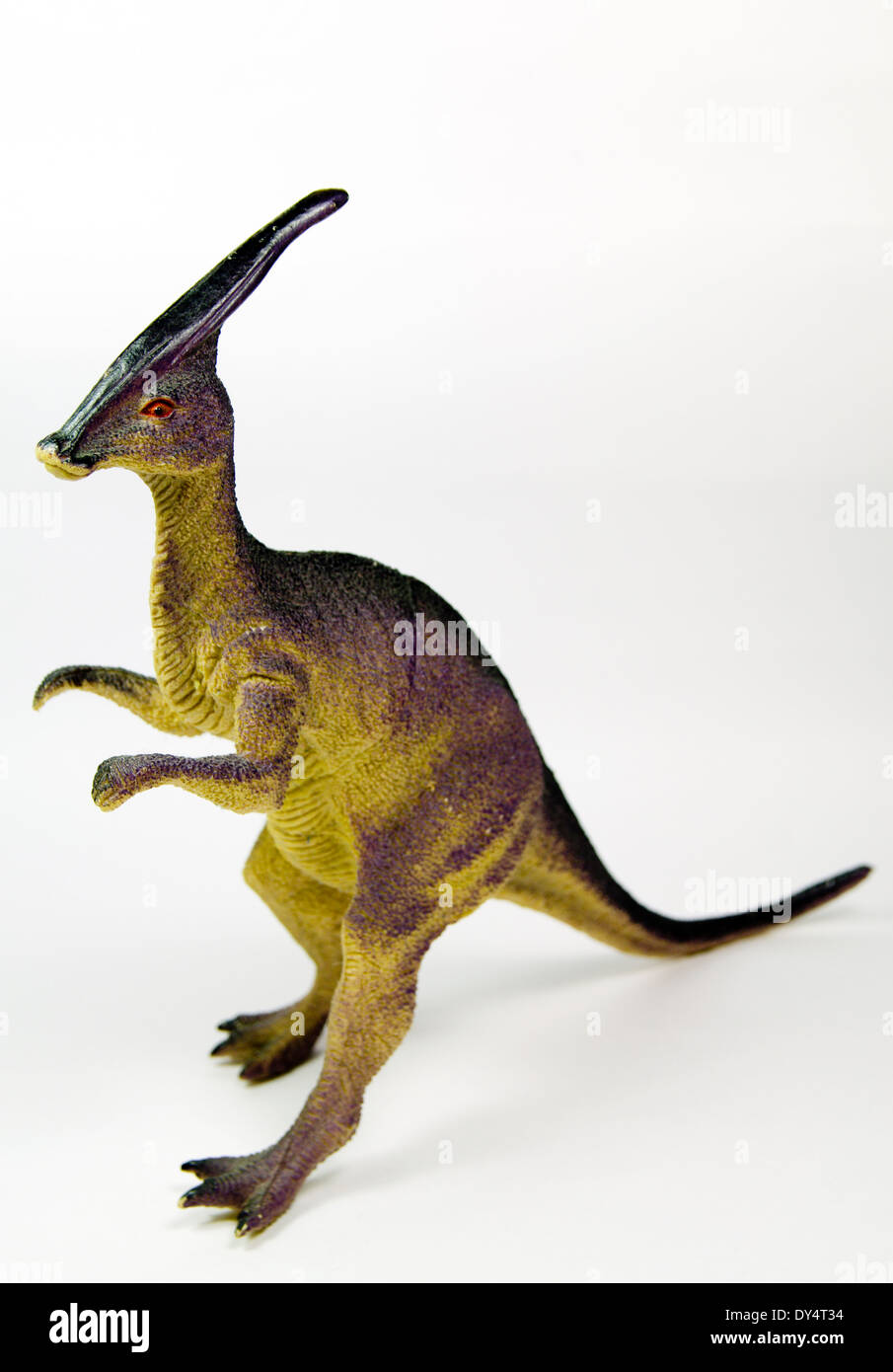 Spielzeug Parasaurolophus Dinosaurier Stockfoto