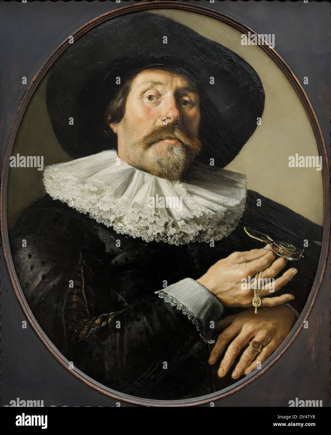 Pieter Codde - Portrait eines Mannes mit einer Uhr - 1634 - XVII th Jahrhundert - flämischen Schule - Gemäldegalerie - Berlin Stockfoto