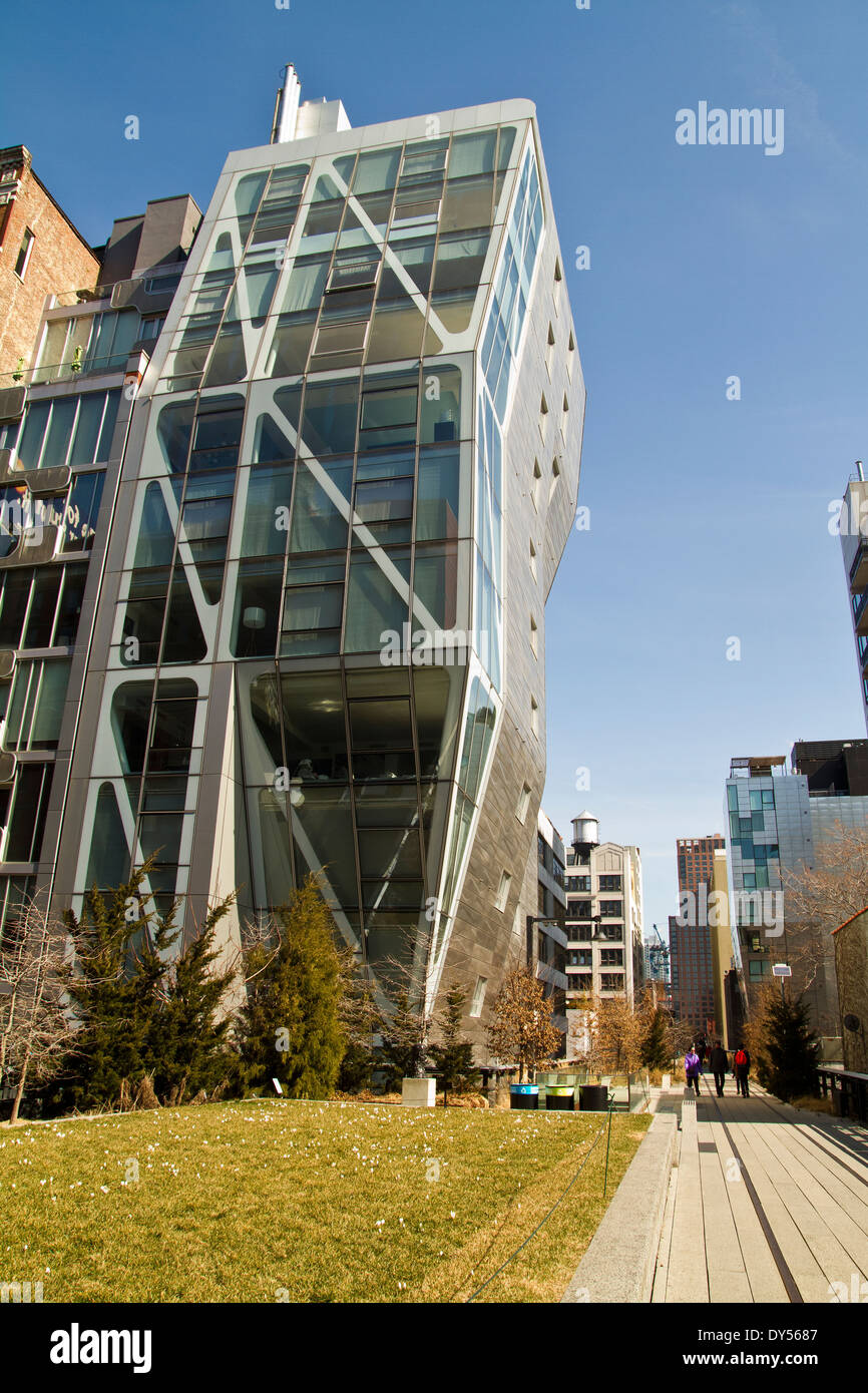 HL23 Gebäude entlang der Highline in New York 27.03.2014 Stockfoto