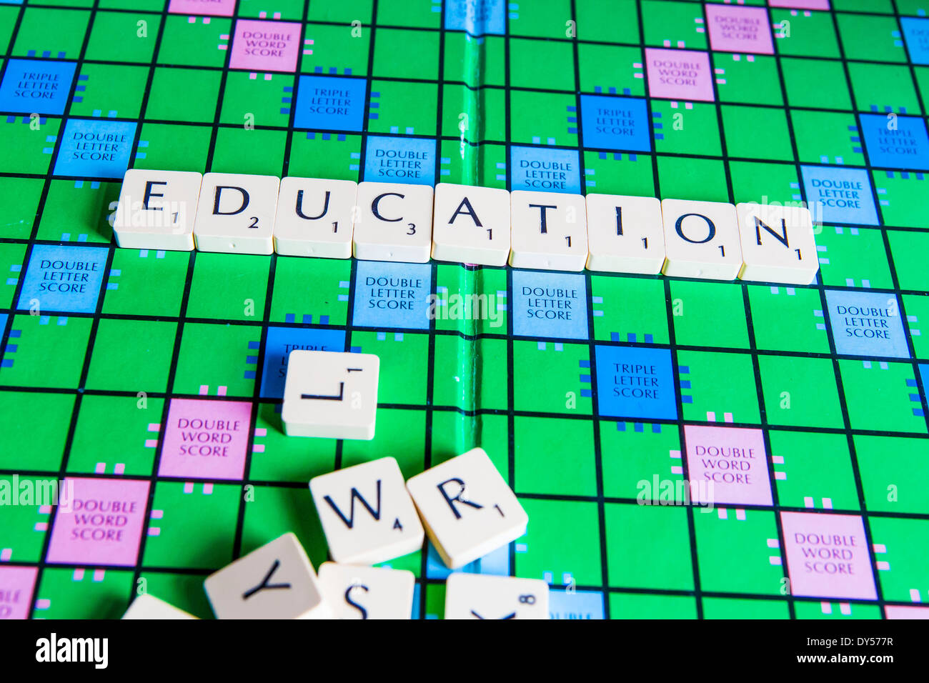 Quadrate auf scrabble brett