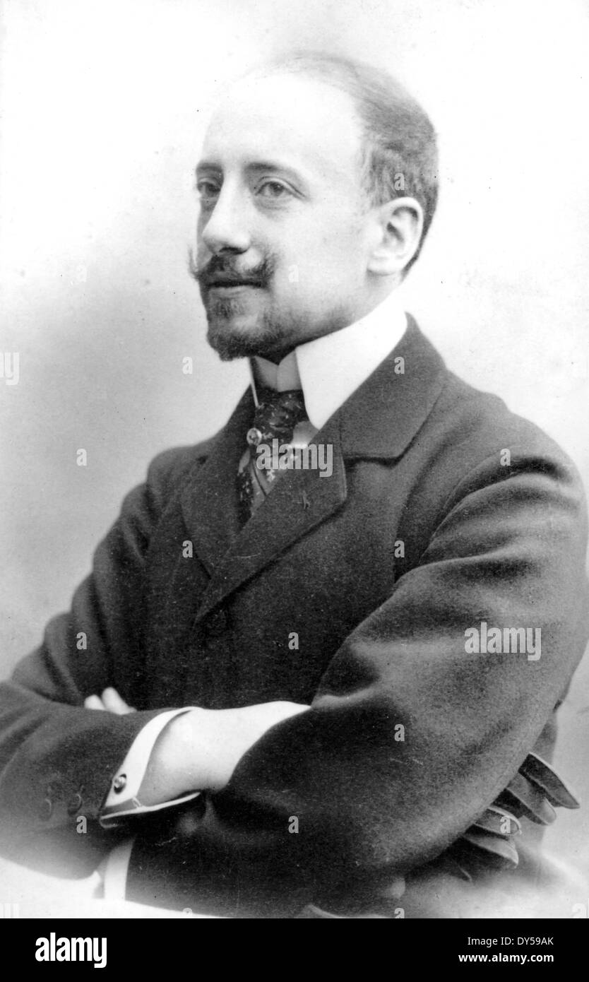 GABRIELE D'ANNUNZIO (1863-1938), italienischer Schriftsteller, Soldat und Dichter Stockfoto