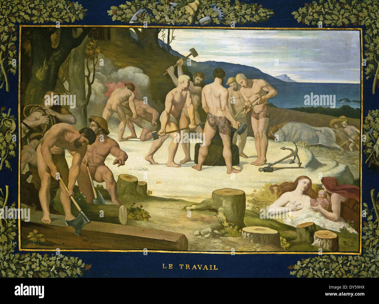 Pierre Puvis de Chavannes Arbeit Stockfoto