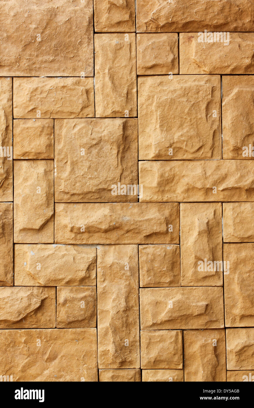 Textur der Steinmauer für Hintergrund. Stockfoto