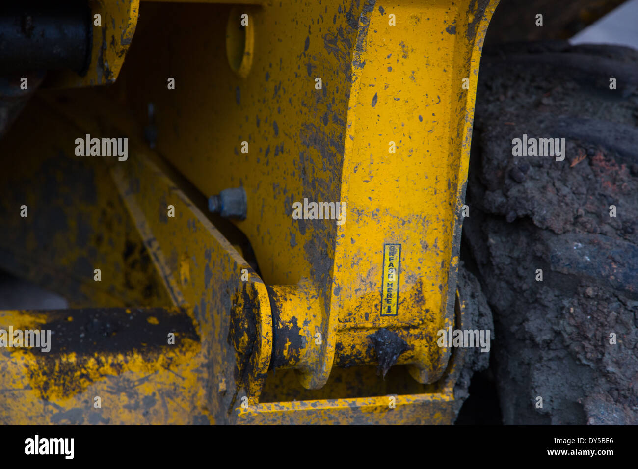 Detail der Baumaschinen Stockfoto