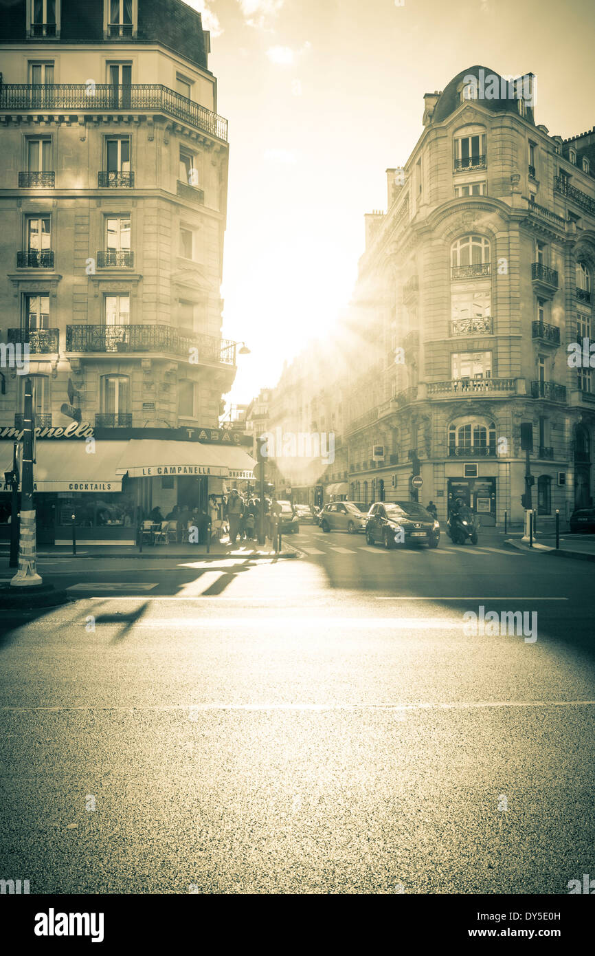 Straße in Paris, Frankreich Stockfoto