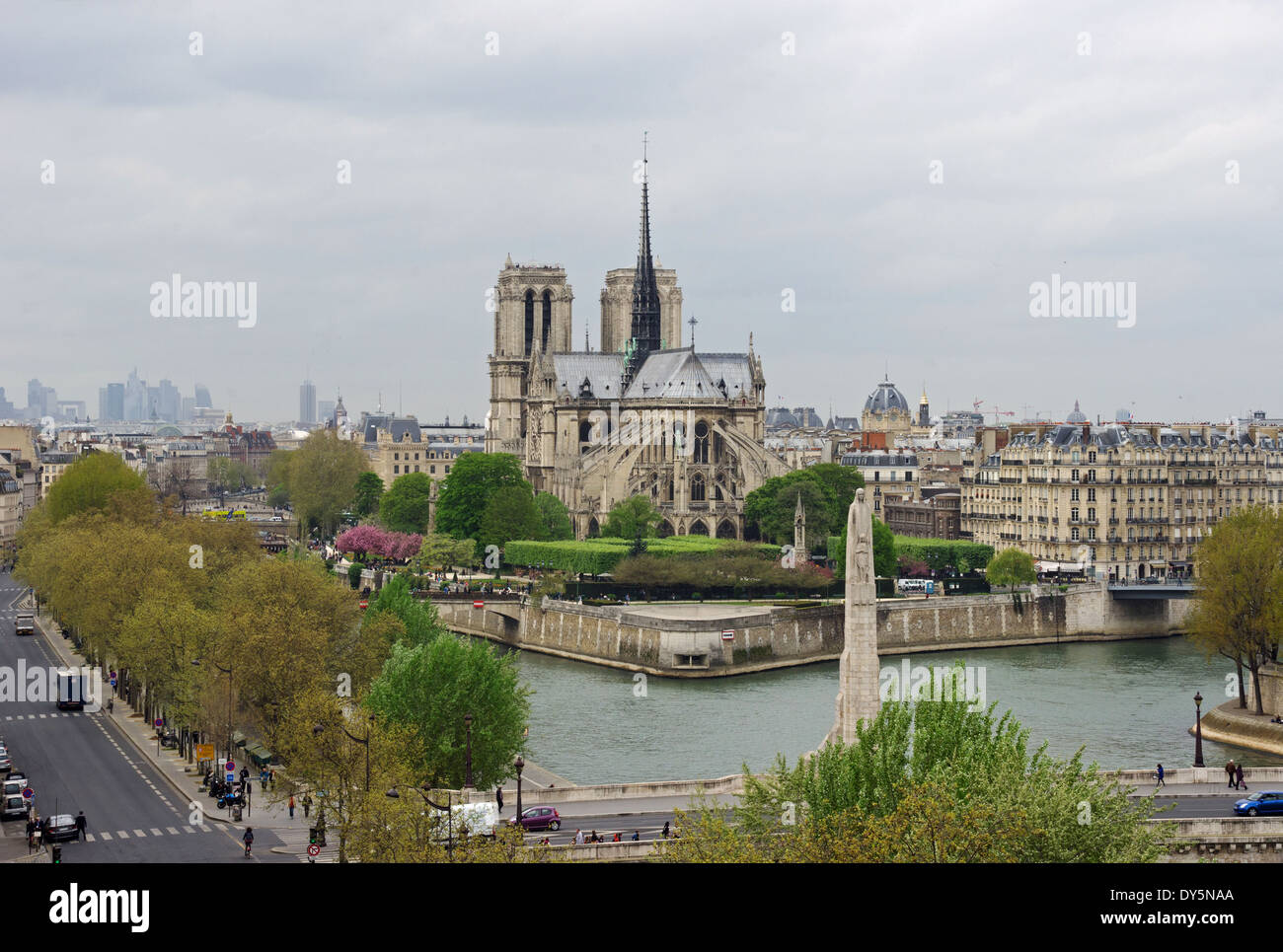 Kathedrale Notre Dame in Paris Stockfoto