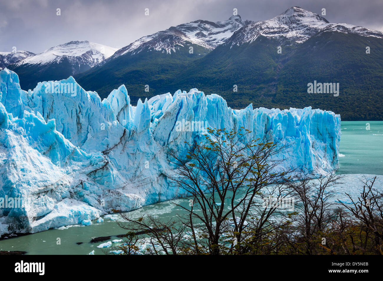 Der Perito-Moreno-Gletscher ist ein Gletscher im Nationalpark Los Glaciares im Südwesten der Provinz Santa Cruz, Argentinien. Stockfoto
