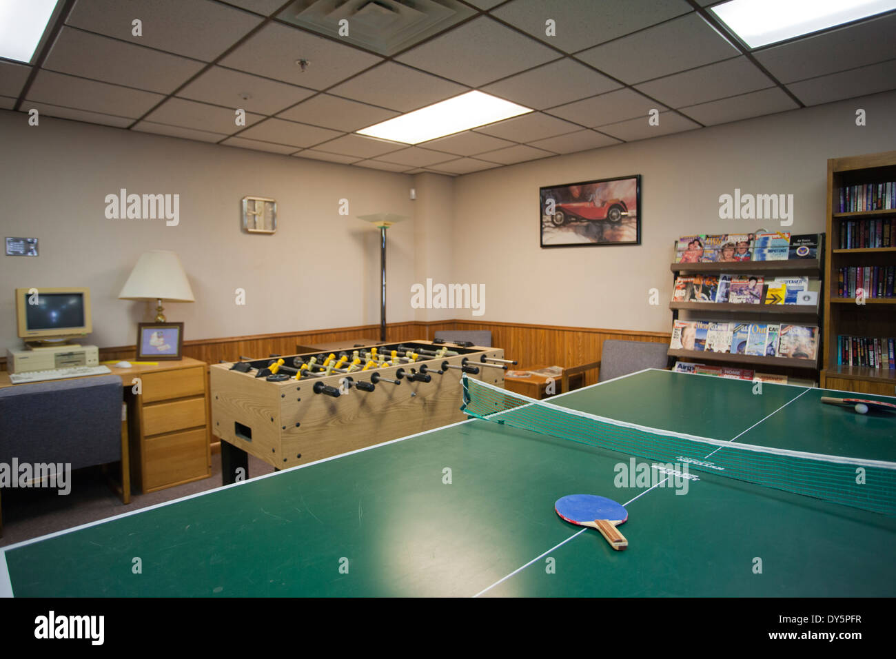 Ronald Reagan Minuteman Rakete State Historic Site, ICBM Raketen Start Center, Cooperstown, North Dakota, USA Stockfoto