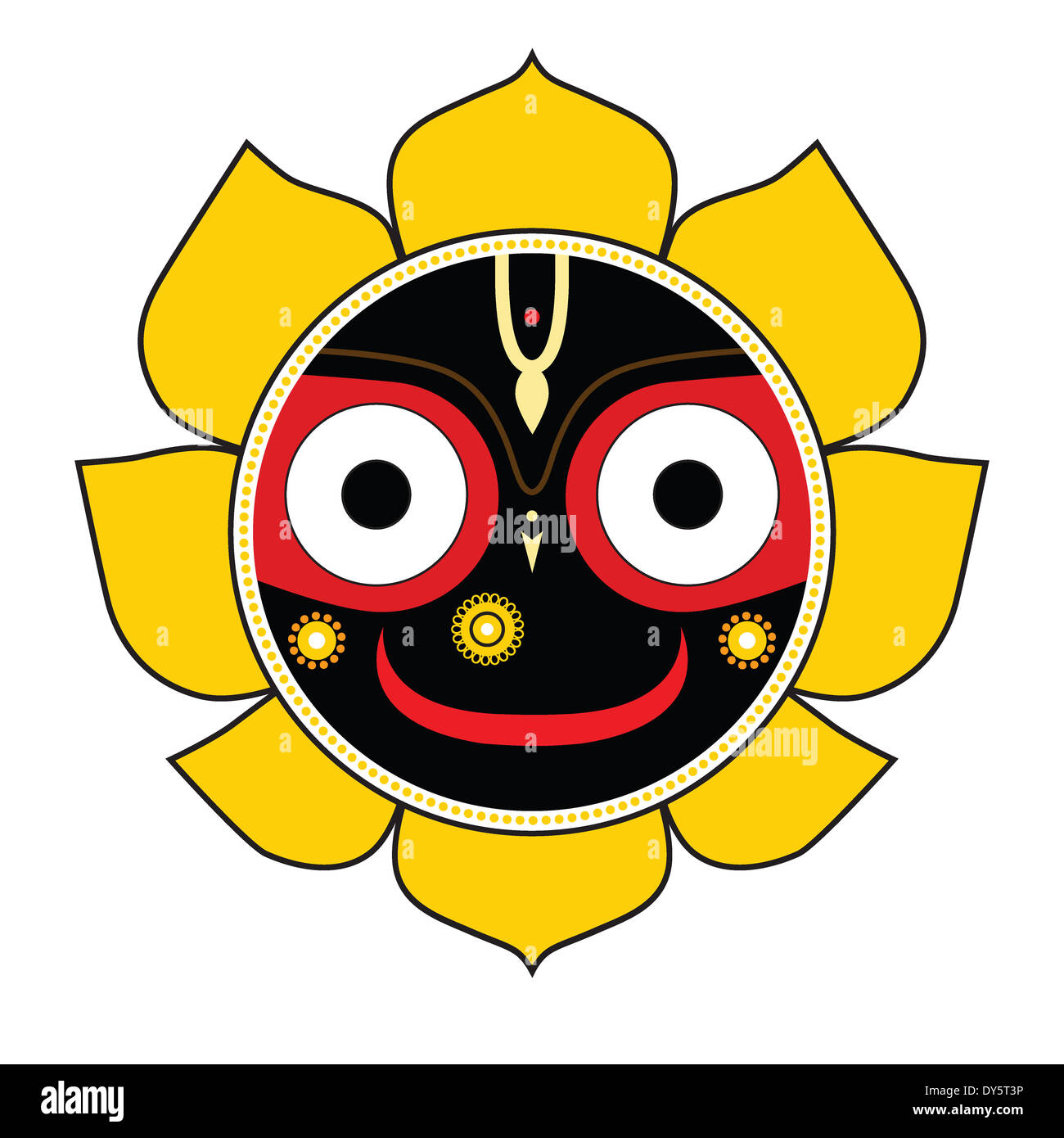Jagannath. Indischer Gott des Universums. Stockfoto